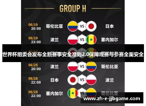 世界杯组委会发布全新赛事安全准则2.0保障观赛与参赛全面安全 世界杯组委会发布全新赛事安全准则2.0保障观赛与参赛全面安全